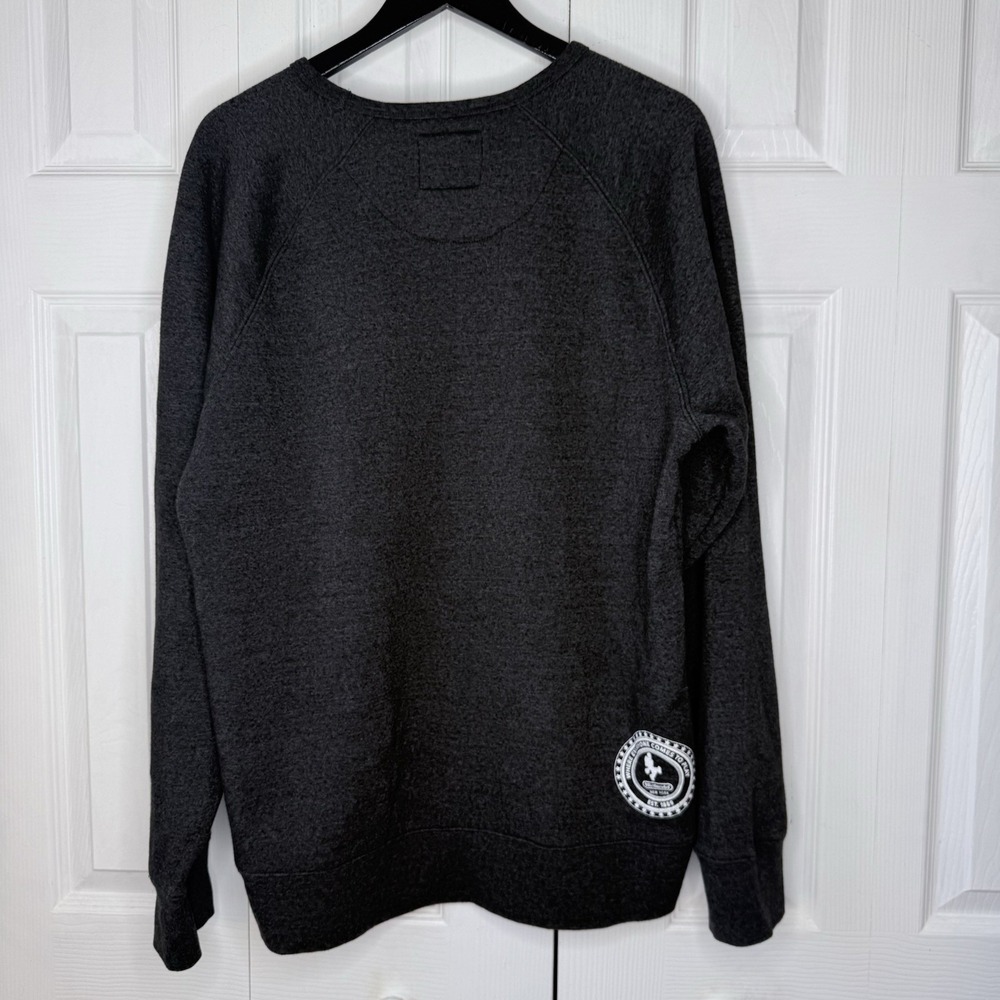 Nintendo NY New York Racetrack Logo Gray Crewneck Sweatshirt Pullover Men XL - Picture 3 of 9